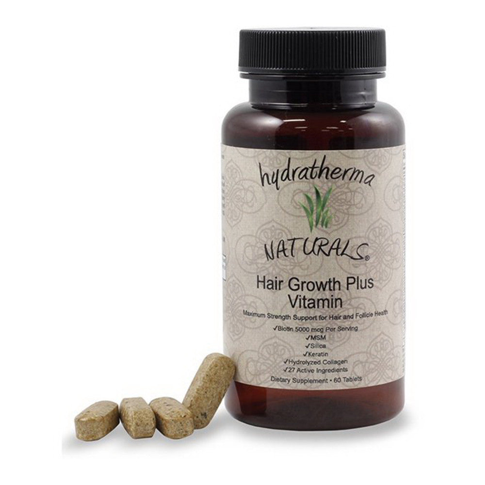 Hydratherma Naturals Hair Growth Plus Vitamin Tablets, 60 Ea